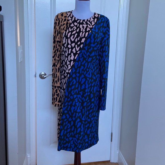 Diane Von Ferstenberg Leopard Printed Dress size 8 - Picture 6 of 12